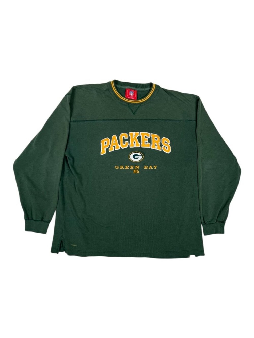 Vintage Green Bay Packers Shirt Mens XL Green NFL Football Long Sleeve